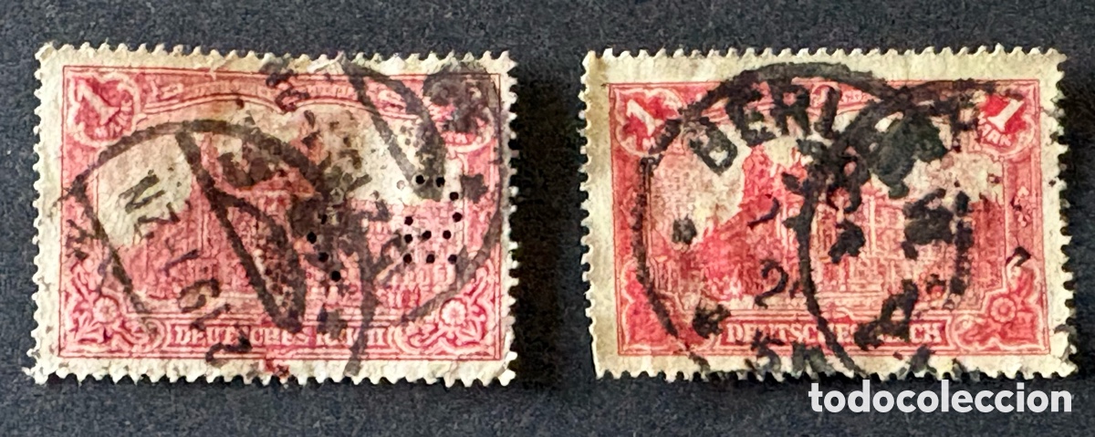 Sellos: Alemania Imperio 1902-1920 - 2 sellos diferentes
