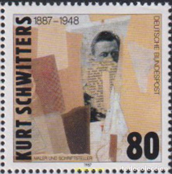 Sellos: 150331 MNH ALEMANIA FEDERAL 1987 CENTENARIO DEL NACIMIENTO DE KURT SCHWITTERS