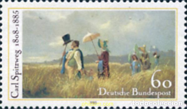 Sellos: 150302 MNH ALEMANIA FEDERAL 1985 CENTENARIO DE LA MUERTE DE CARL SPITZWEG