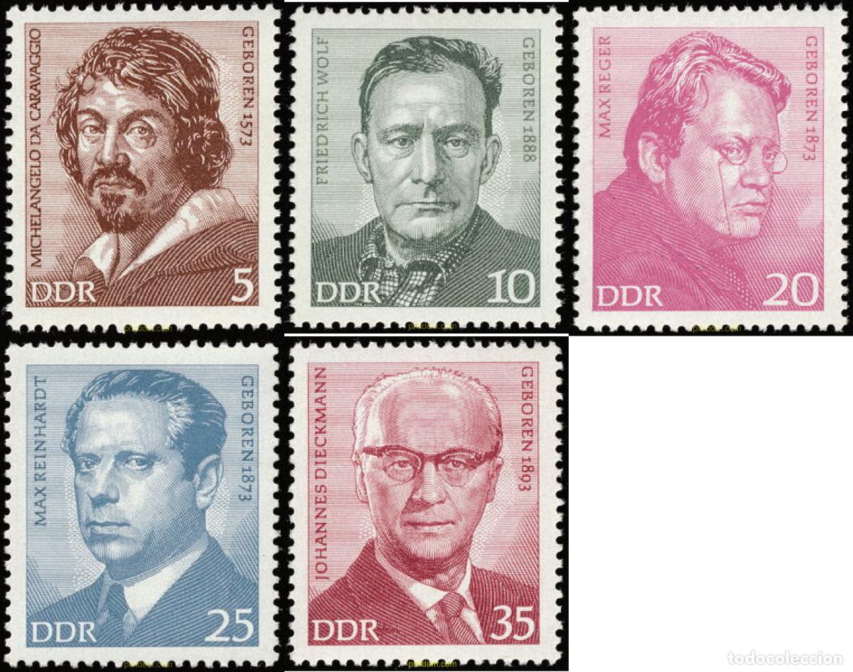 Sellos: 150739 MNH ALEMANIA DEMOCRATICA 1973 PERSONALIDADES