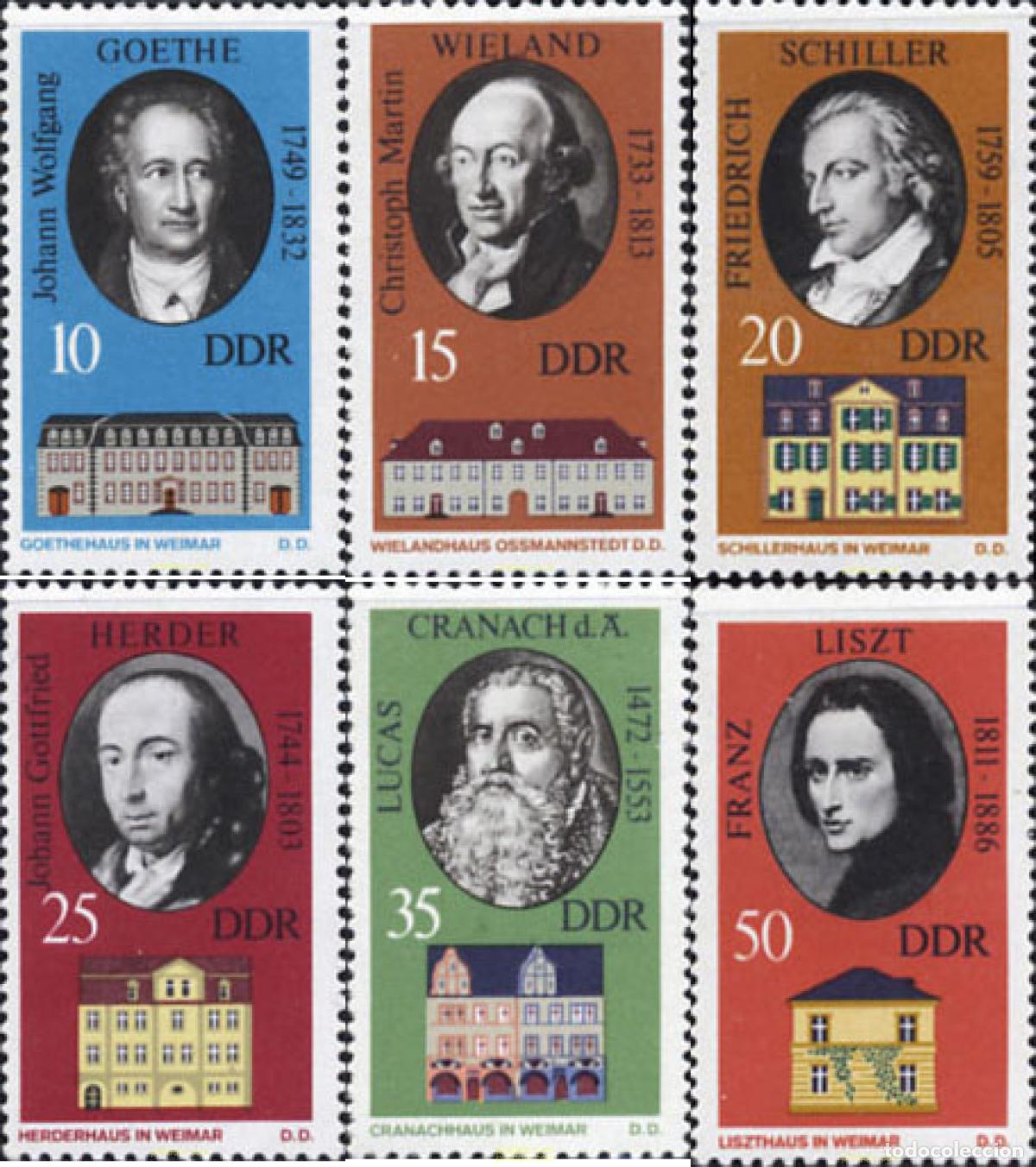 Sellos: 150744 MNH ALEMANIA DEMOCRATICA 1973 EDIFICIOS HISTORICOS DE WEIMAR