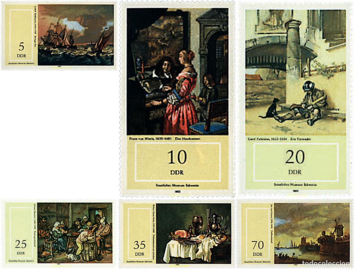 Sellos: 64633 MNH ALEMANIA DEMOCRATICA 1982 PINTURAS DEL MUSEO DE BERLIN
