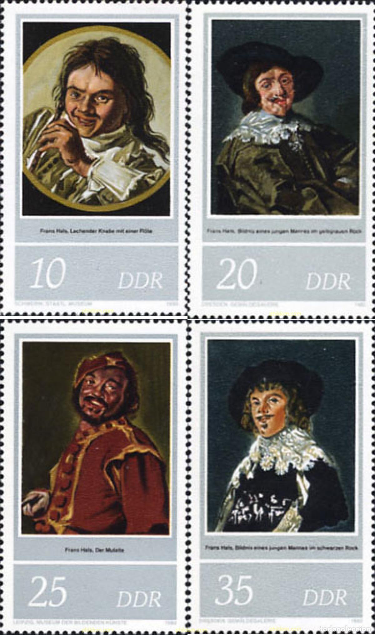 Sellos: 150861 MNH ALEMANIA DEMOCRATICA 1980 400 ANIVERSARIO DEL NACIMIENTO DE FRANS HALS