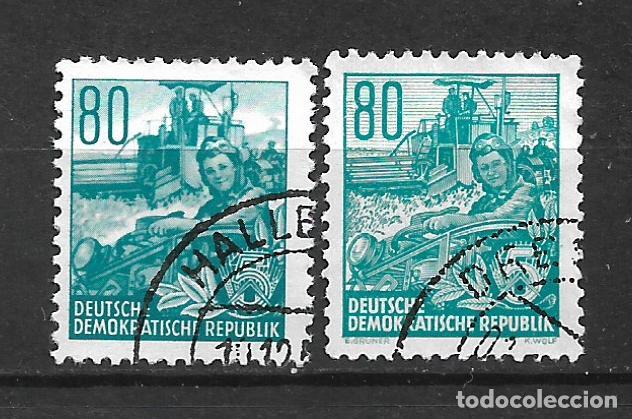 Sellos: alemania ddr 1953 michel 378 + 421 usado 15&euro; - 1/10