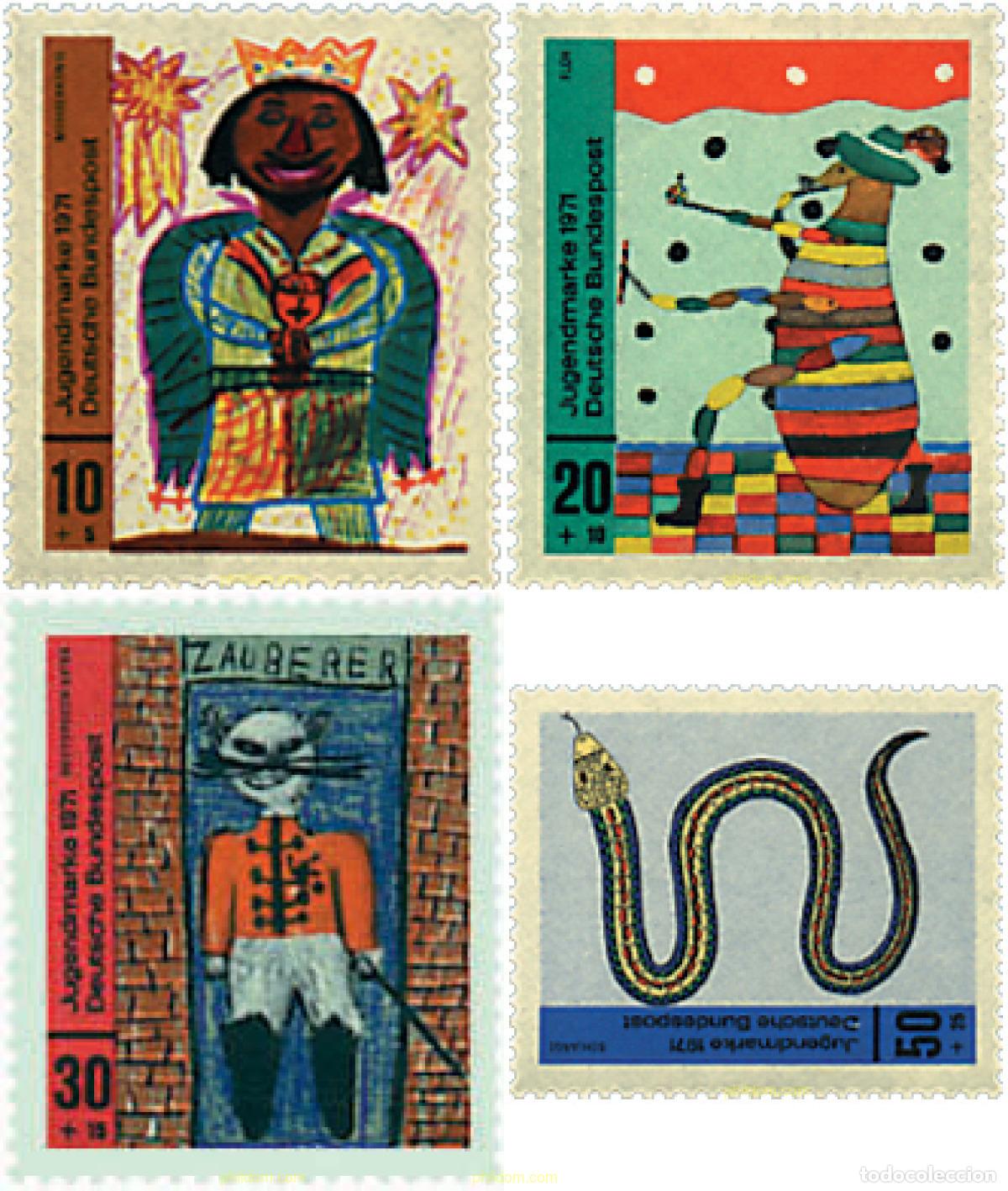 Sellos: 64936 MNH ALEMANIA FEDERAL 1971 DIBUJOS INFANTILES