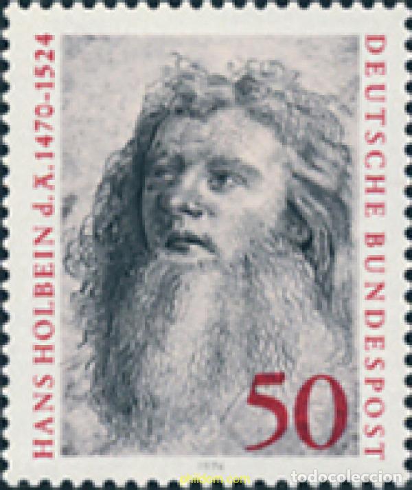 Sellos: 150218 MNH ALEMANIA FEDERAL 1974 450 ANIVERSARIO DE LA MUERTE DE HANS HOLBEIN EL VIEJO
