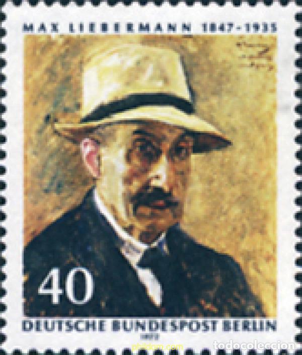 Sellos: 131065 MNH ALEMANIA. Berl&iacute;n 1972 125 ANIVERSARIO DEL NACIMIENTO DEL PINTOR Y DISE&Ntilde;ADOR LIEBERMANN