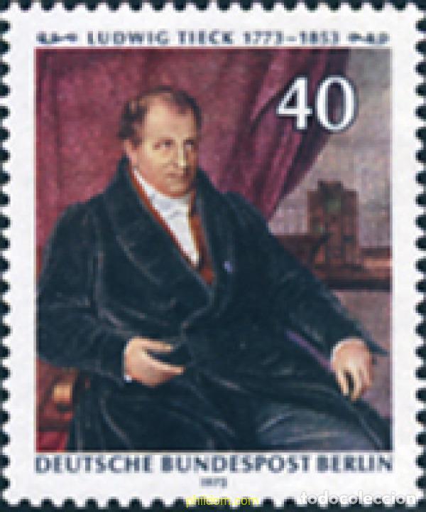 Sellos: 131078 MNH ALEMANIA. Berl&iacute;n 1973 BICENTENARIO DEL NACIMIENTO DE LUDWIG TIECK