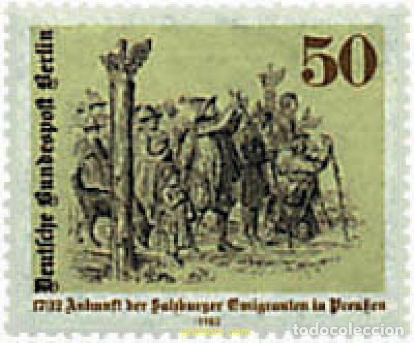 Sellos: 64742 MNH ALEMANIA. Berl&iacute;n 1982 150 ANIVERSARIO DE LA LLEGADA DE LOS INMIGRANTES DE SALZBURGO EN P