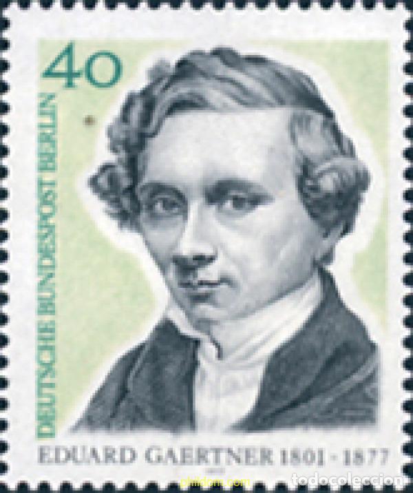 Sellos: 131157 MNH ALEMANIA. Berl&iacute;n 1977 CENTENARIO DE LA MUERTE DE EDUARD GAERTNER