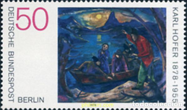 Sellos: 131233 MNH ALEMANIA. Berl&iacute;n 1978 CENTENARIO DEL NACIMIENTO DE KARL HOFER