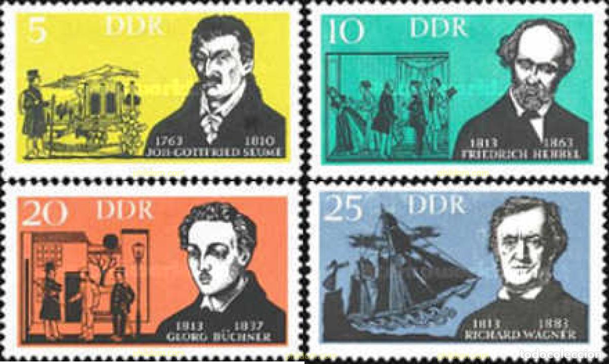 Sellos: 150590 MNH ALEMANIA DEMOCRATICA 1963 CELEBRIDADES