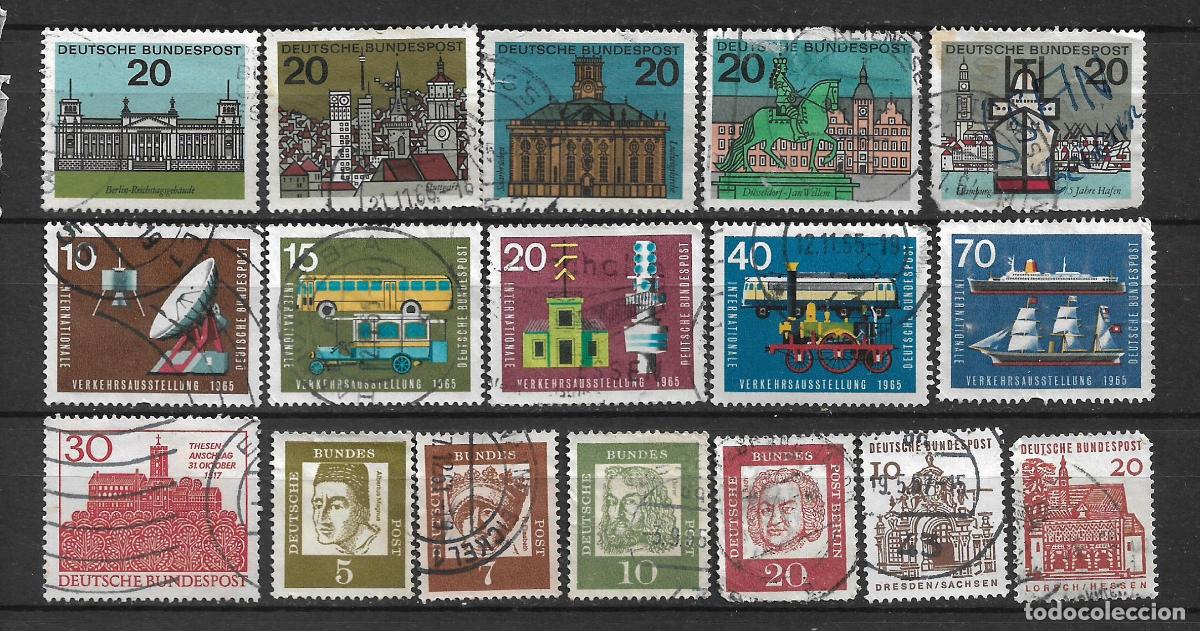 Sellos: alemania lote 17 sellos usado - 19/3