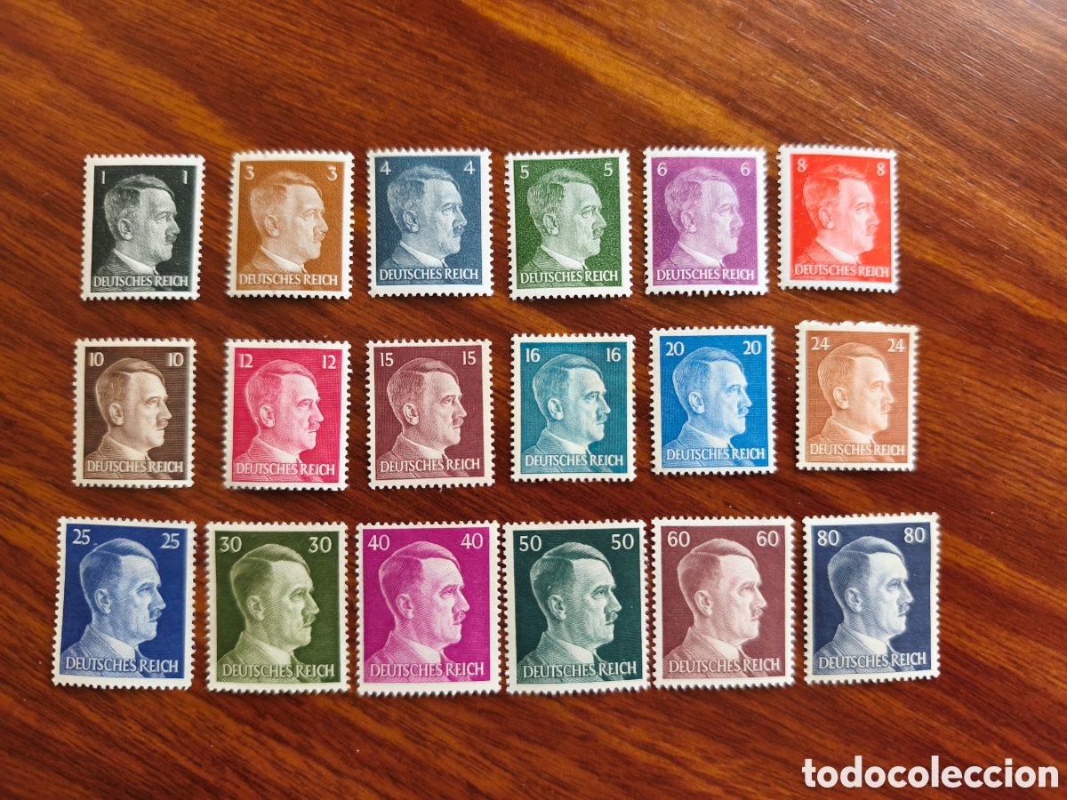 Sellos: Alemania III Reich 1941 - Serie Definitiva Hitler (18 Valores) - Nuevo Sin Fijasellos (MNH)