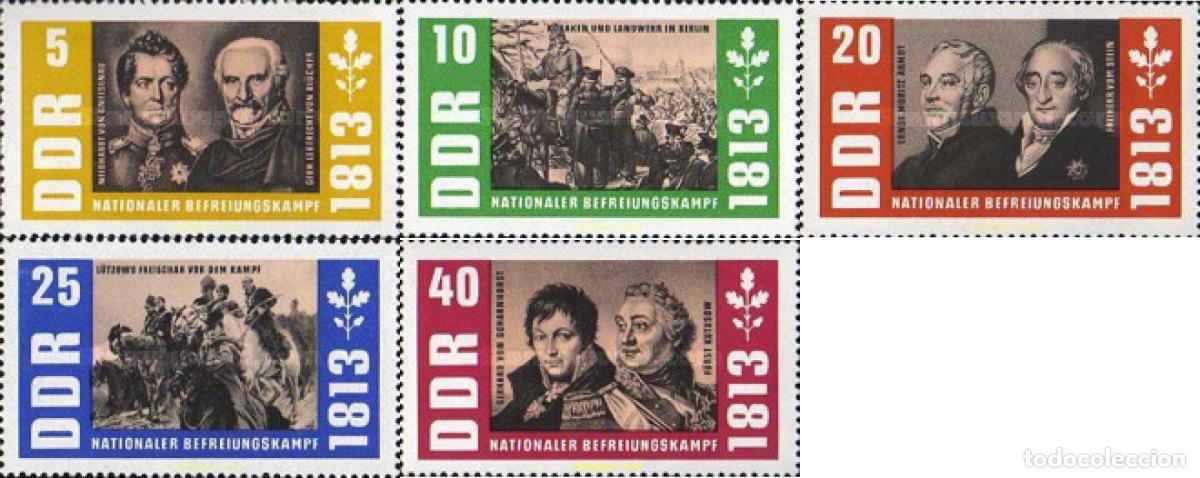 Sellos: 150595 MNH ALEMANIA DEMOCRATICA 1963 150 ANIVERSARIO DE LA LIBERACION DE 1813