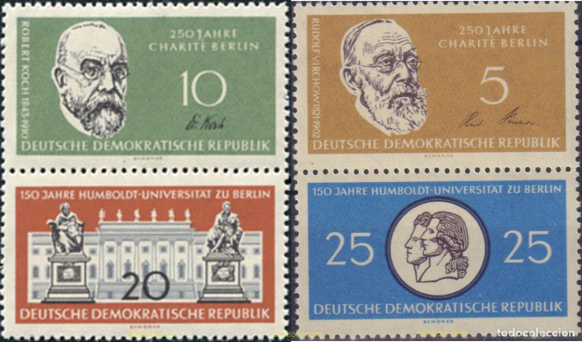 Sellos: 578514 HINGED ALEMANIA DEMOCRATICA 1960 150 ANIVERSARIO DE LA UNIVERSIDAD HUMBOLDT Y 250 ANIVERSARI