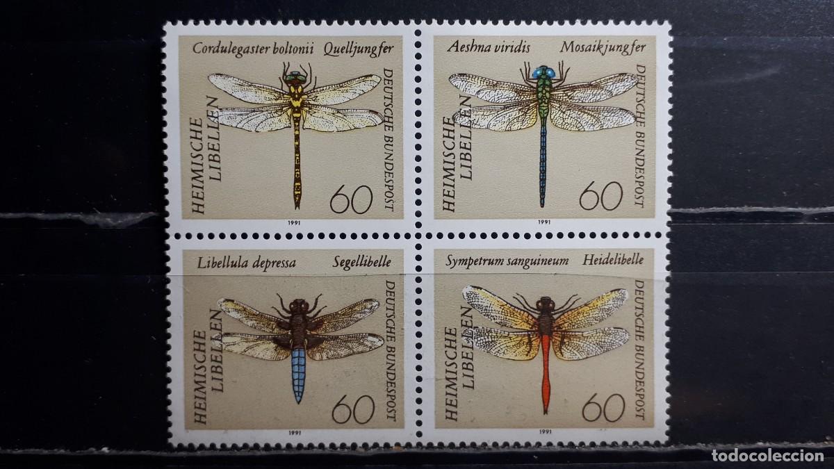 Sellos: ALEMANIA. A&Ntilde;O 1991. **. YVERT 1374/7