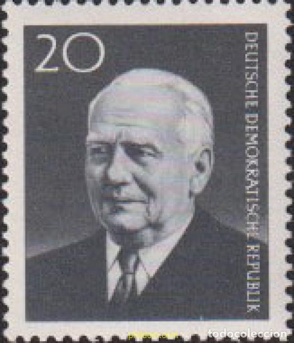 Sellos: 150563 MNH ALEMANIA DEMOCRATICA 1960 MUERTE DEL PRESIDENTE WILHELM PIECK
