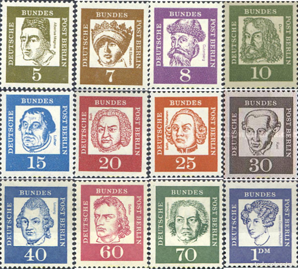 Sellos: 793452 MNH ALEMANIA. Berl&iacute;n 1961 ALEMANES CELEBRES