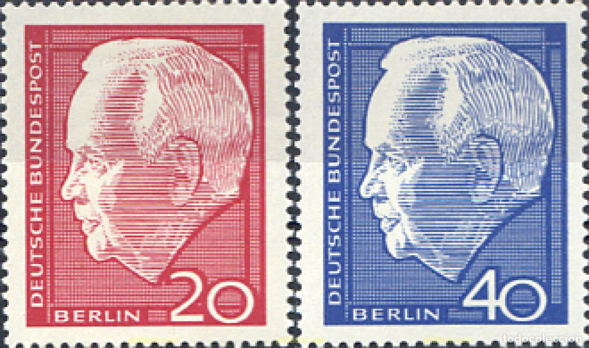 Sellos: 131009 MNH ALEMANIA. Berl&iacute;n 1964 PRESIDENTE LUBKE