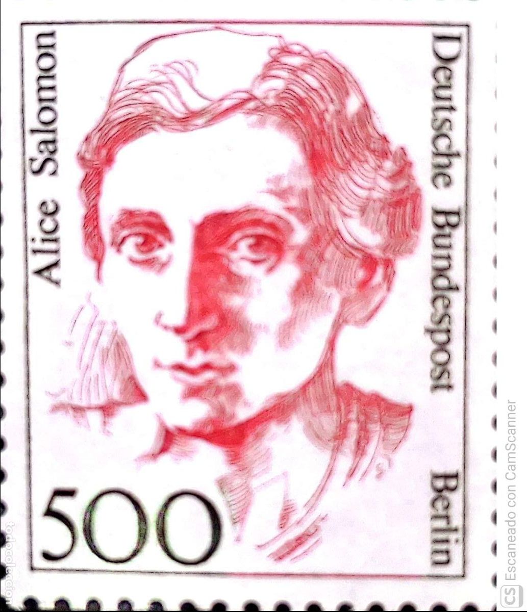 Sellos: Berl&iacute;n. 791 Mujeres de la Historia alemana: Alice Salomon. 1989. Sellos nuevos y numeraci&oacute;n Yvert.