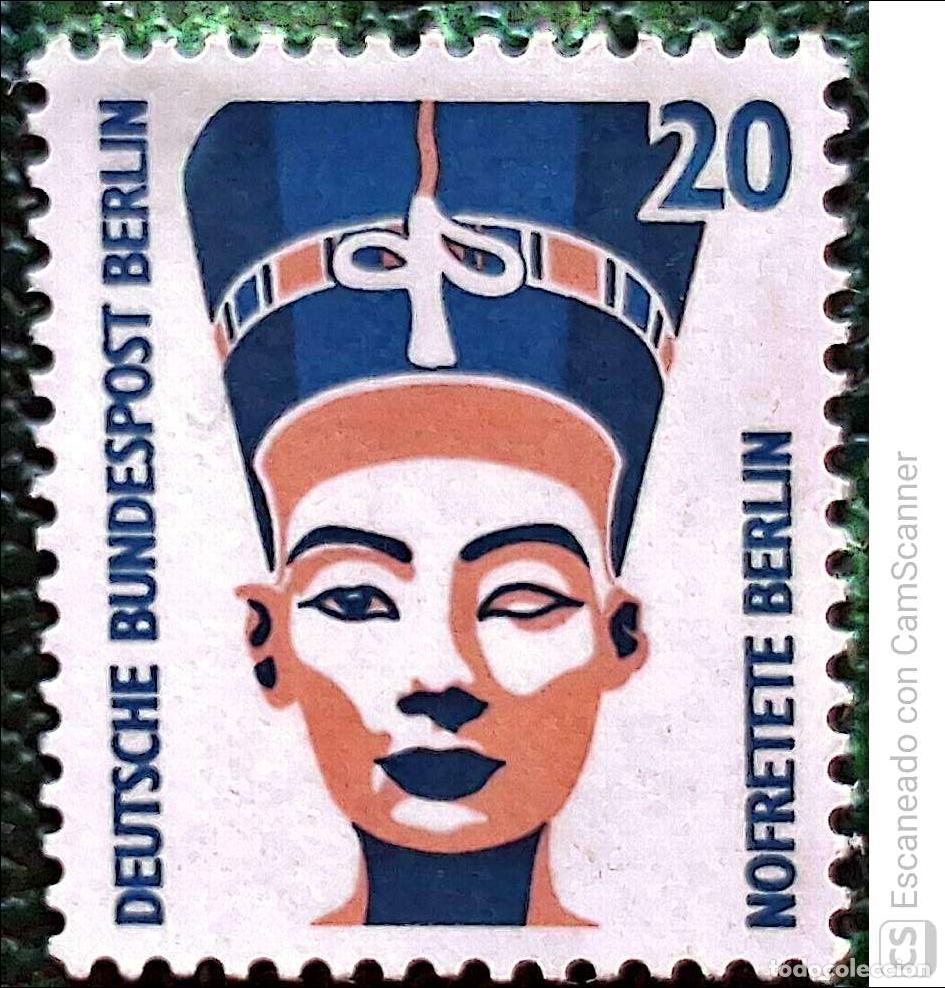 Sellos: Berl&iacute;n. 792 Curiosidades: Cabeza de Nefertiti. 1989. Sellos nuevos y numeraci&oacute;n Yvert.