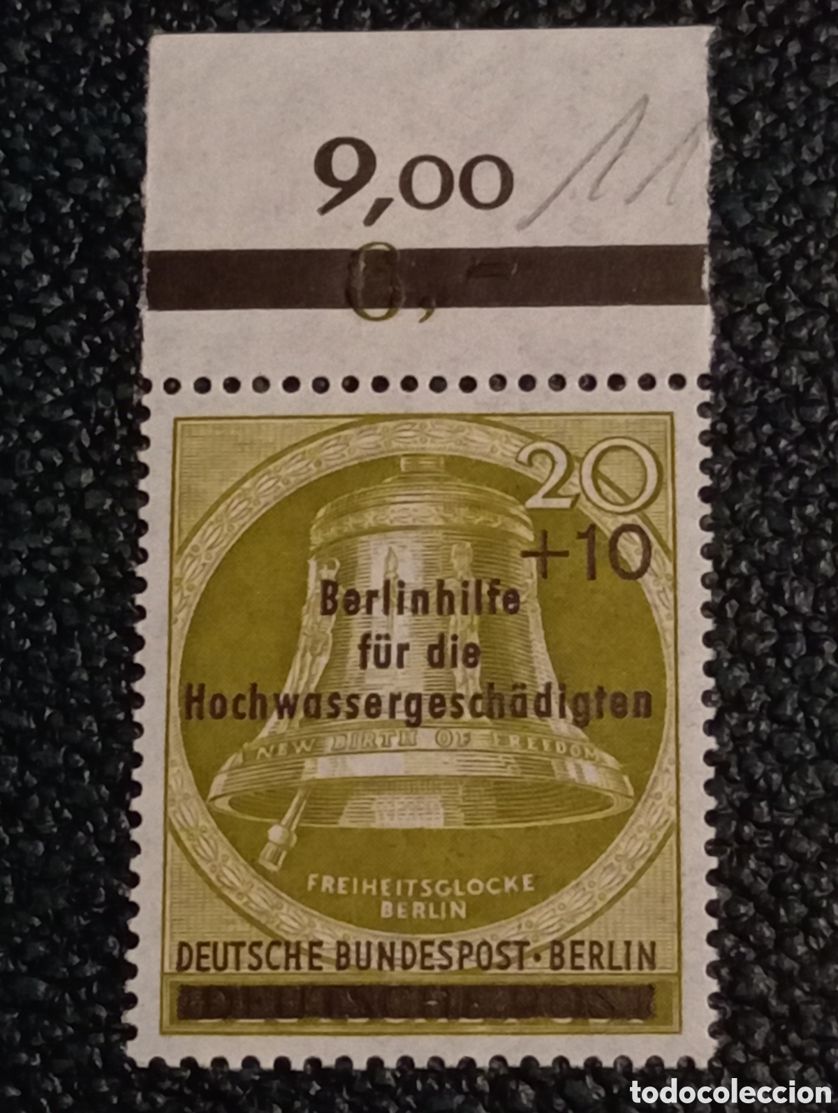 Sellos: Sello Berl&iacute;n Occidental 1956 Freiheitsglocke Michel 155 MNH**