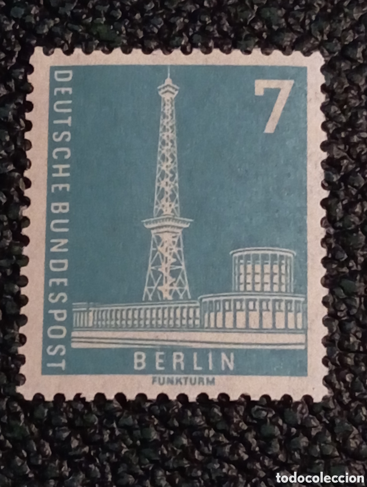 Sellos: Sello Berl&iacute;n Occidental 1956 Torre de Radio Funkturm Michel 135 MNH