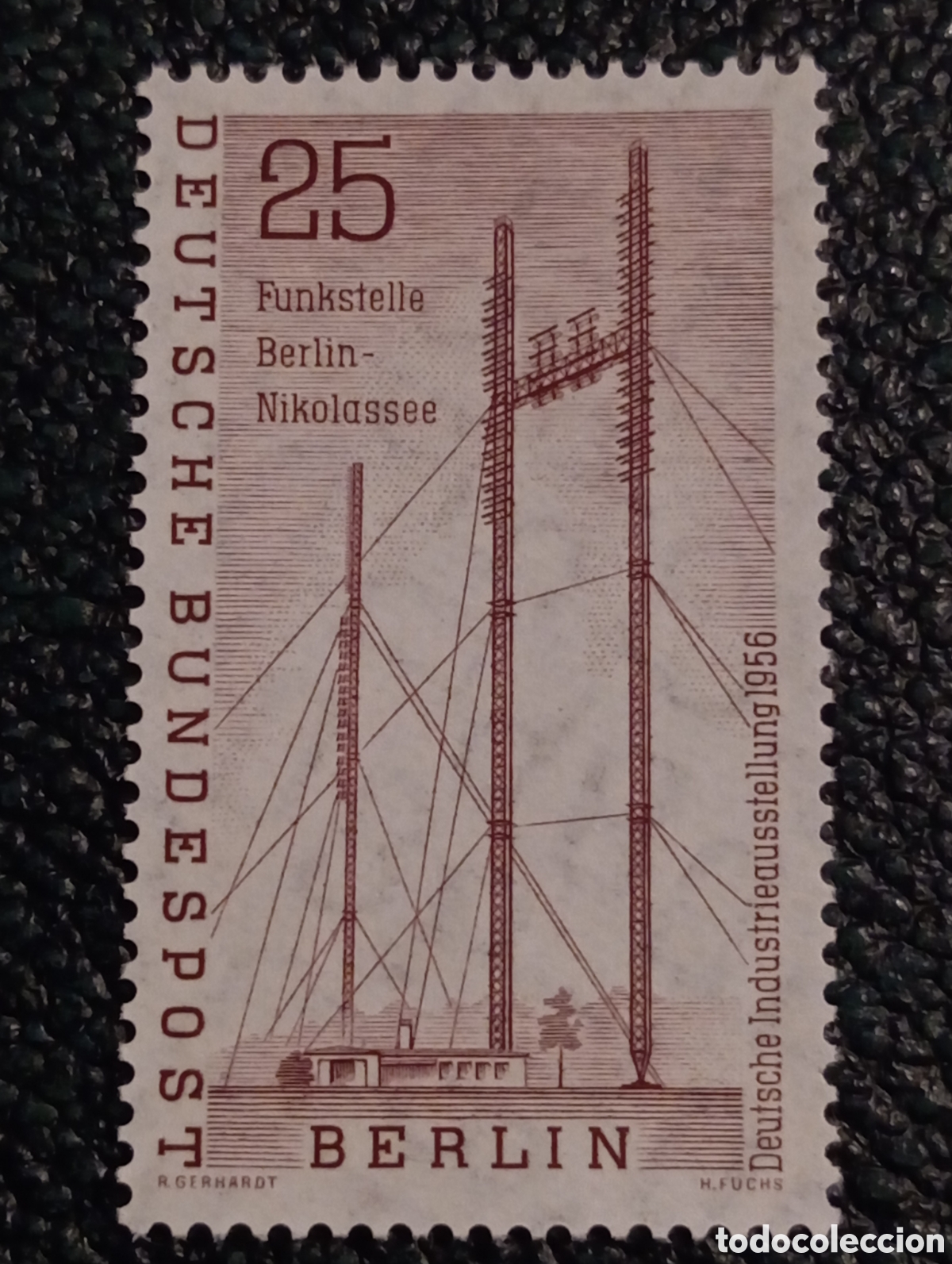 Sellos: Sello Alemania Berlin Michel 157 Radio Funkstelle Nikolassee 25 Pf MNH