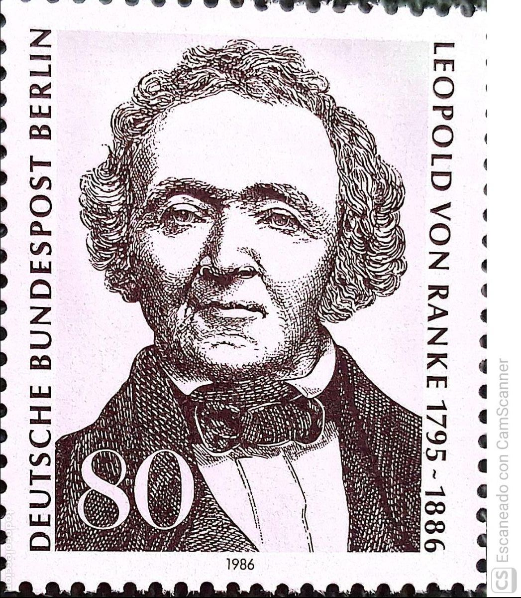 Sellos: Berl&iacute;n. 720 Leopold von Ranke, historiador. 1986. Sellos nuevos y numeraci&oacute;n Yvert.