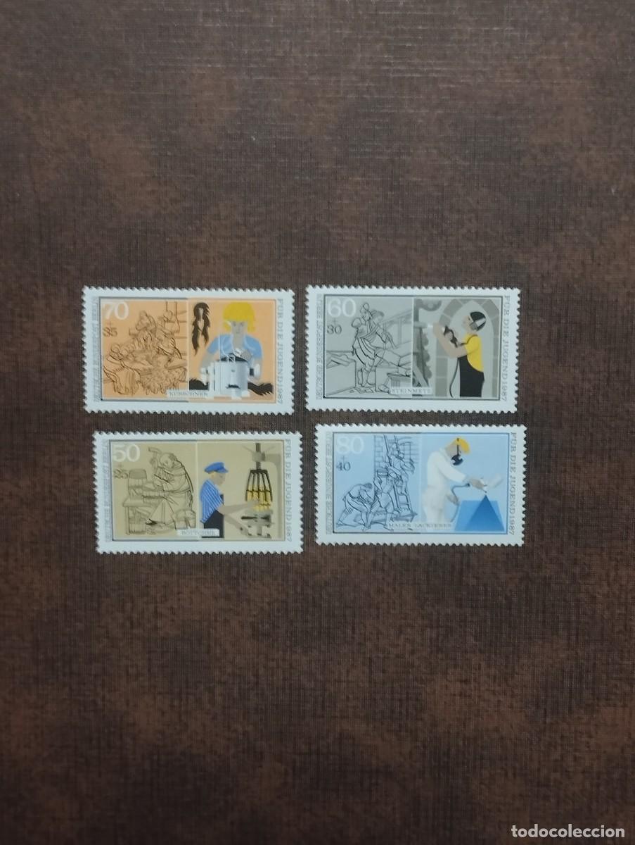 Sellos: 22/8/26. Alemania Berl&iacute;n. 1987. Serie completa en nuevo