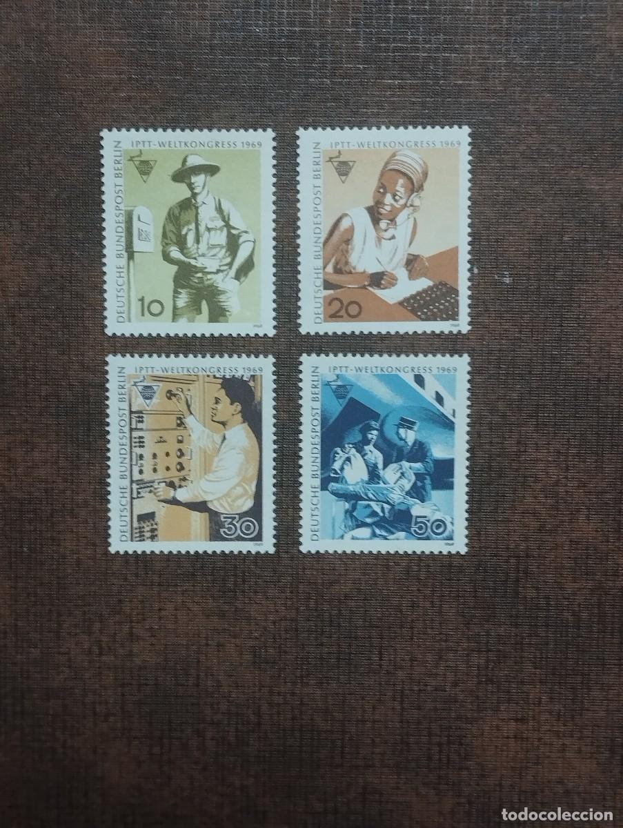 Sellos: 22/8/26. Alemania Berl&iacute;n.1969. Serie completa en nuevo