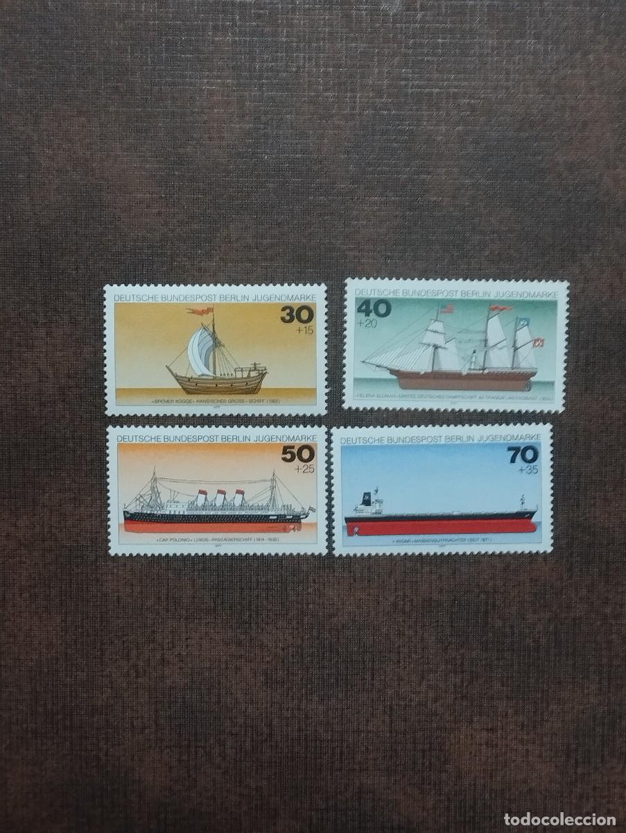 Sellos: 22/8/26. Alemania Berl&iacute;n.1977. Serie completa en nuevo