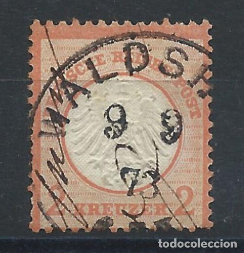 Sellos: Allemagne Empire N&deg;8 Obl (FU) 1872 - Blason