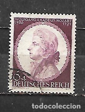 Sellos: 1941: REINO ALEM&Aacute;N 150 Aniv. de la muerte del compositor Wolfgang Amadeus Mozart (usado)
