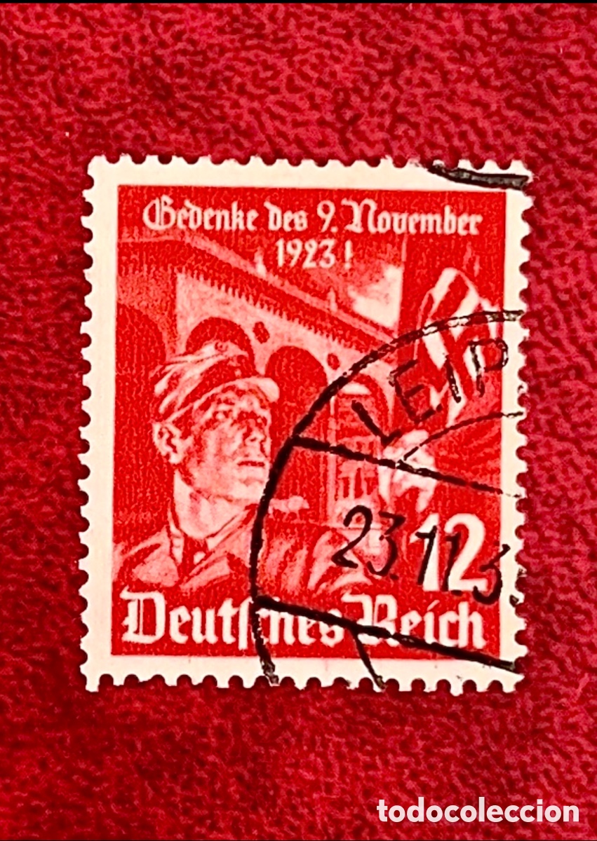 Sellos: Sello Alemania III Reich Aniversario Putsch de la Cervecer&iacute;a