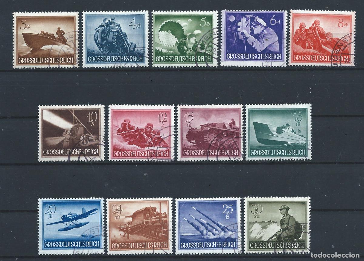 Sellos: Allemagne Empire N&deg;791/803 Obl (FU) 1944 - Journ&eacute;e des H&eacute;ros