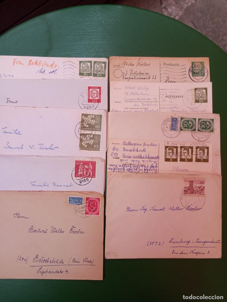 Sellos: ALEMANIA FEDERAL, DIEZ CARTAS CON DIVERSOS FRANQUEOS
