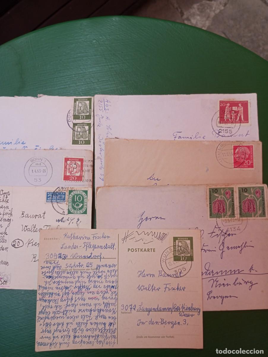 Sellos: ALEMANIA FEDERAL, SIETE CARTAS CON DIVERSOS FRANQUEOS