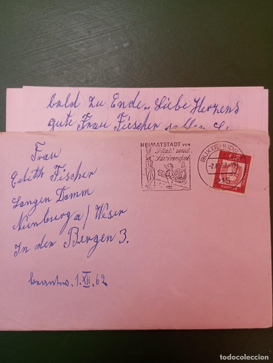 Sellos: ALEMANIA FEDERAL, 1962, MATASELLOS ESPECIAL BUXTEHUDE