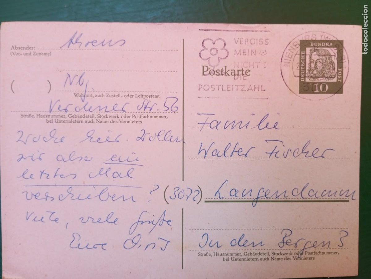 Sellos: ALEMANIA FEDERAL,ENTERO POSTAL CON MATASELLOS ESPECIAL