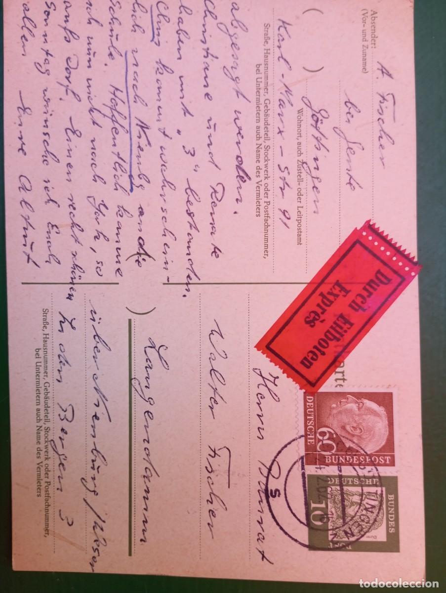 Sellos: ALEMANIA FEDERAL,ENTERO POSTAL DE CORRESPONDENCIA URGENTE