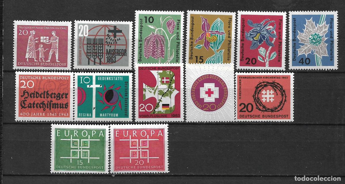 Sellos: alemania 1963 series completas ** mnh -23/9