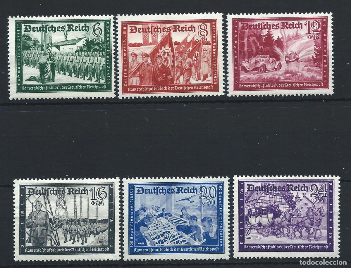 Sellos: Allemagne Empire N&deg;697/702** (MNH) 1941 - F&eacute;d&eacute;ration des postiers allemands