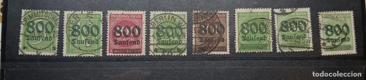 Sellos: Los 8 800. Impresionante serie 1923 Firmados