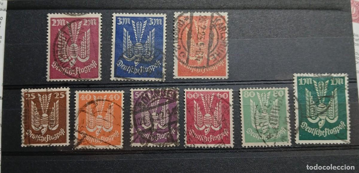Sellos: Serie completa imperio aleman 1922 firmada InflaBerlin