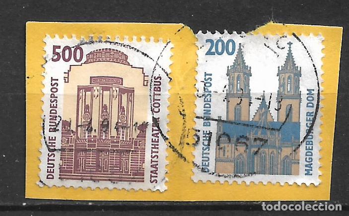 Sellos: alemania 1993 michel 1679 + 1665 usado - 20/10