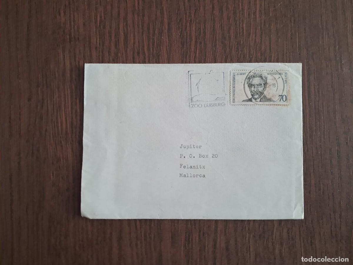Sellos: sobre, carta circulada con sellos de Alemania, a&ntilde;o 1975, radioaficionado.