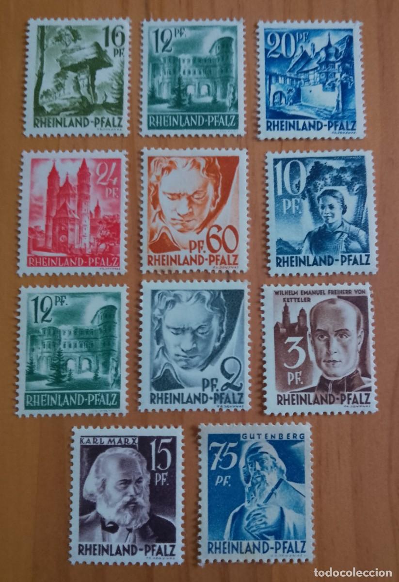 Sellos: ALEMANIA, RENANIA PALATINADO - LOTE 11 SELLOS