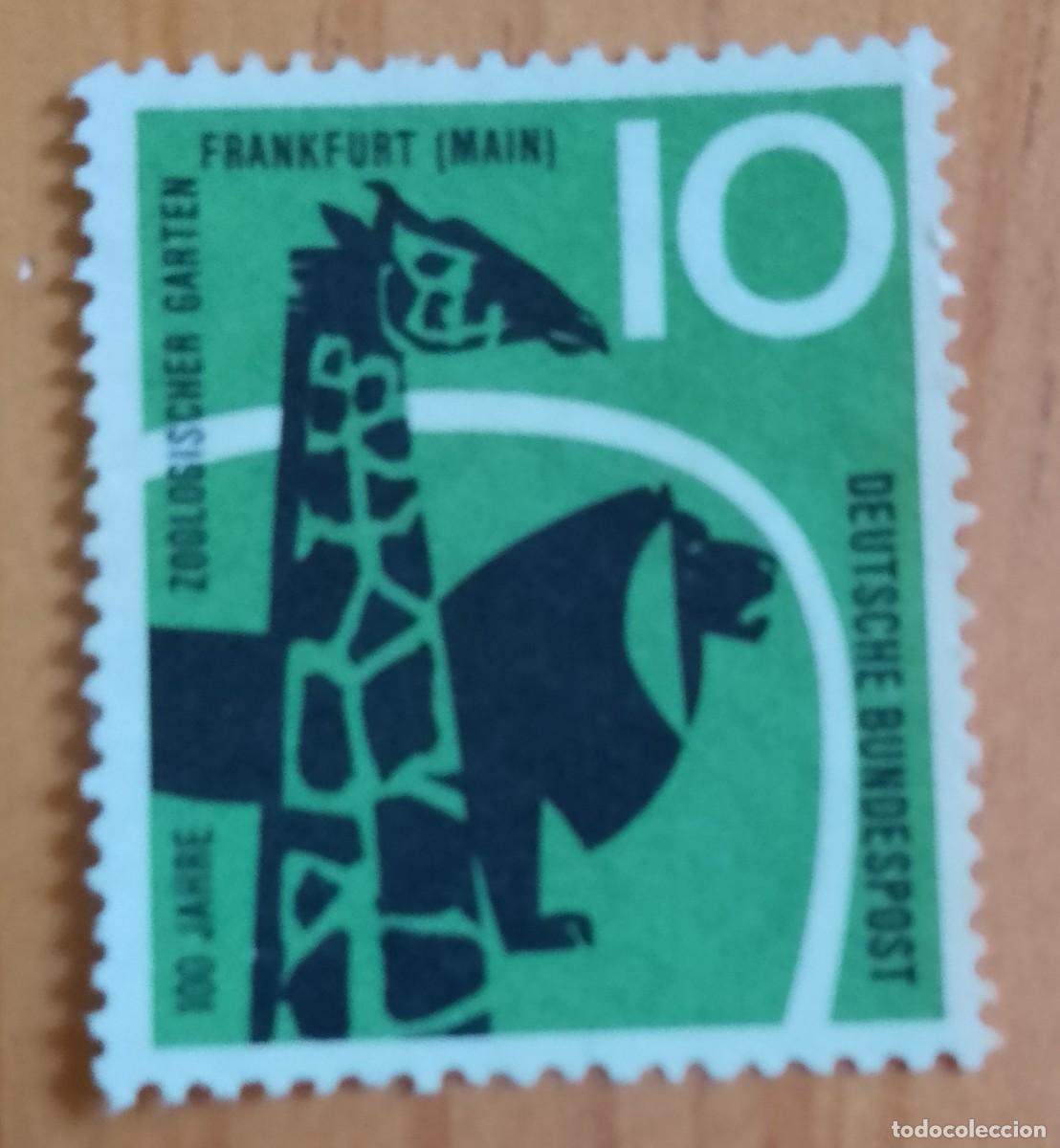 Sellos: ALEMANIA V/F 10 - 100 A&Ntilde;OS DEL ZOOL&Oacute;GICO PRINCIPAL DE FRANFURT